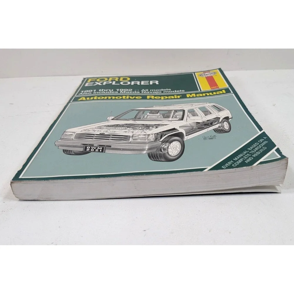 Haynes Ford Explorer Mazda Navajo 1991-1992 Repair Manual 2021 All Models